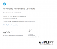 HP Amplify Membership Certificate 2022